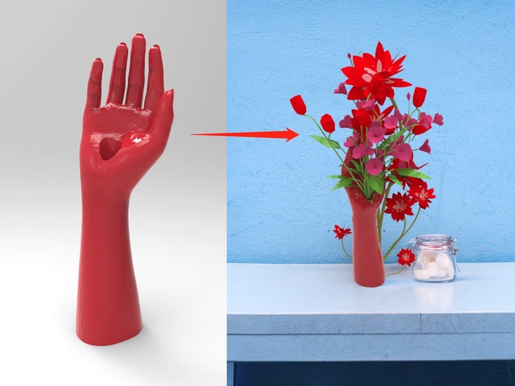 Hand Vase (flower pot / ring holder / watch holder)