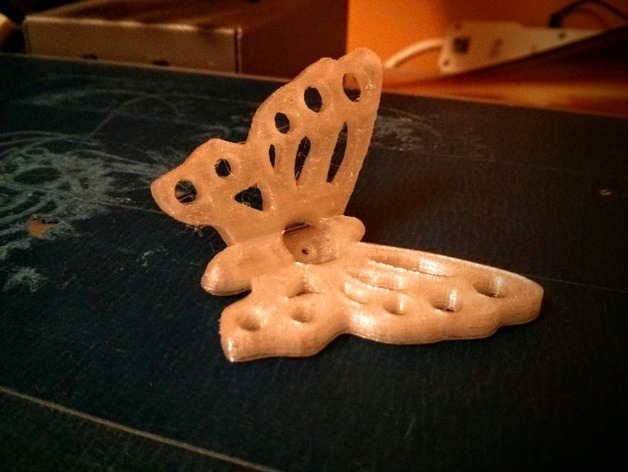 butterfly - push pin - rotated for easier printing