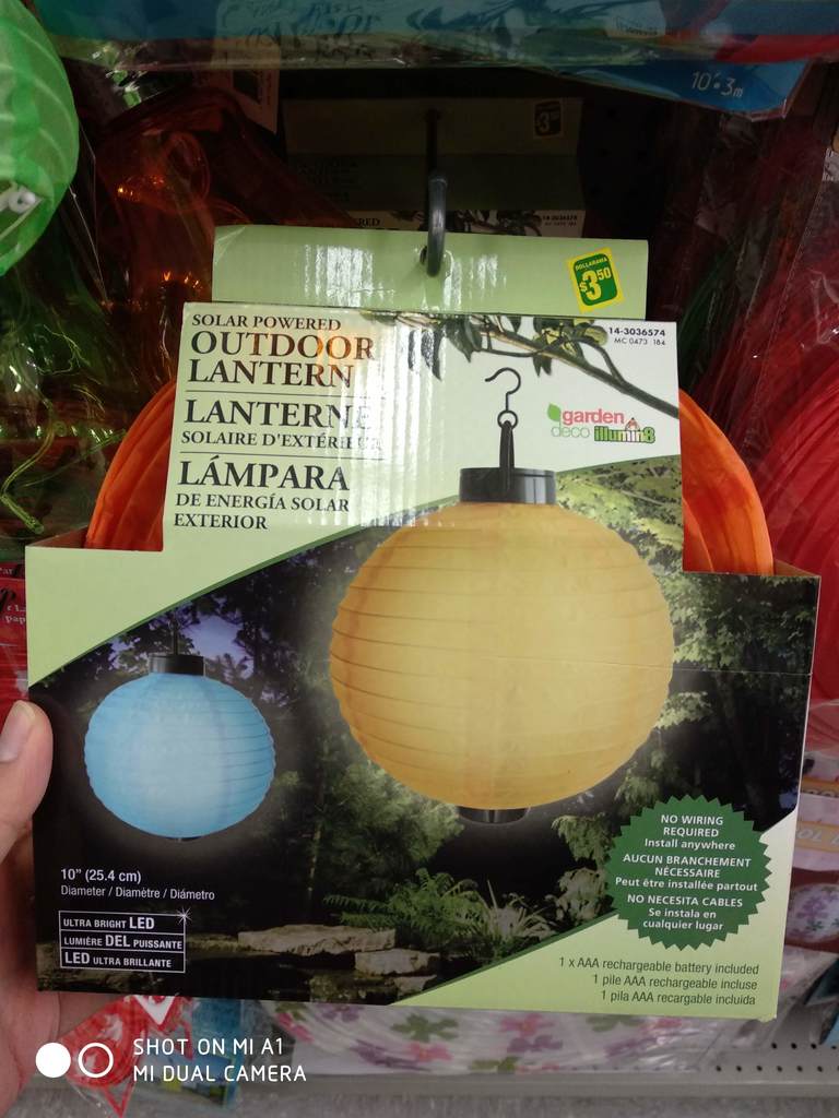 Solar Powered Outdoor Lantern Replacement Disc