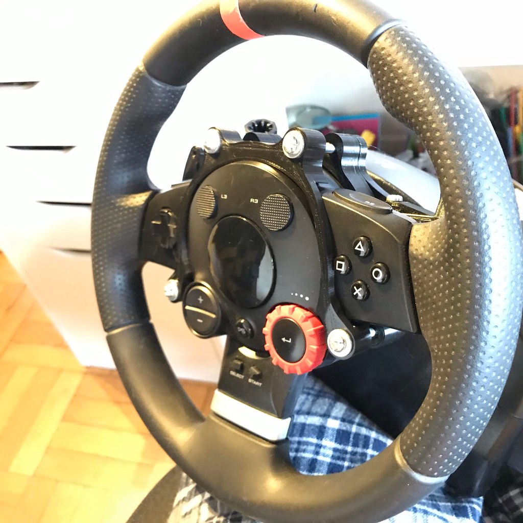 Shifting paddles for Logitech Driving Force GT steering wheel With Magnets