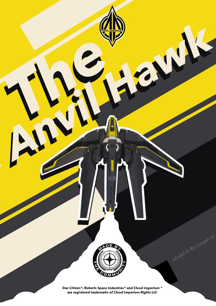 Anvil Hawk Model Kit - Star Citizen