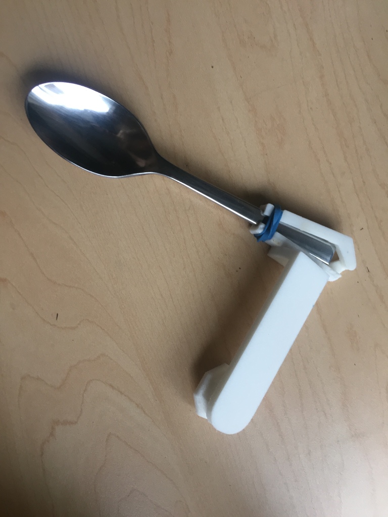 prosthetic silverware holder