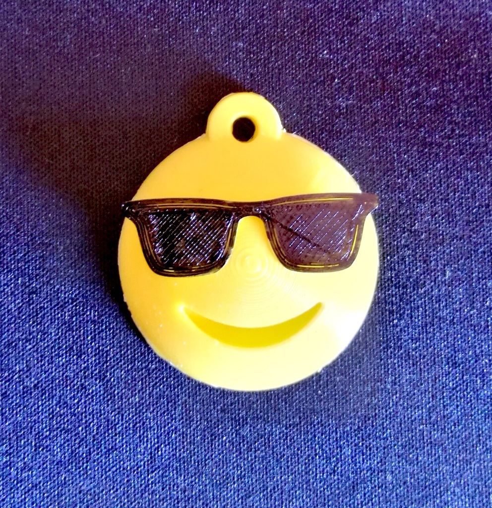 Emoji Sunglasses Keychain