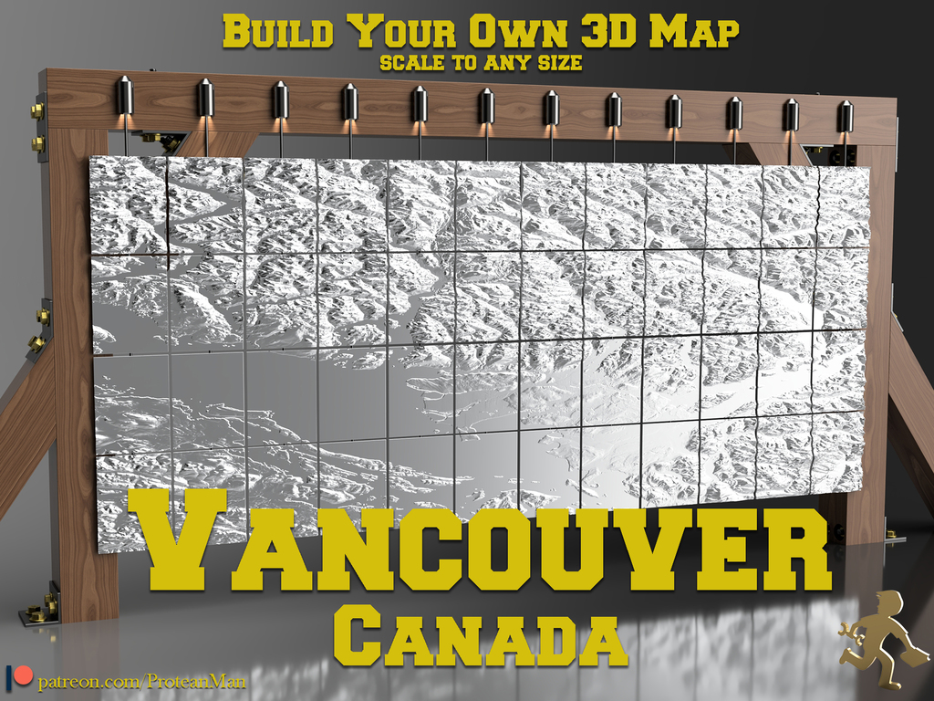 Vancouver Canada - 3D Map