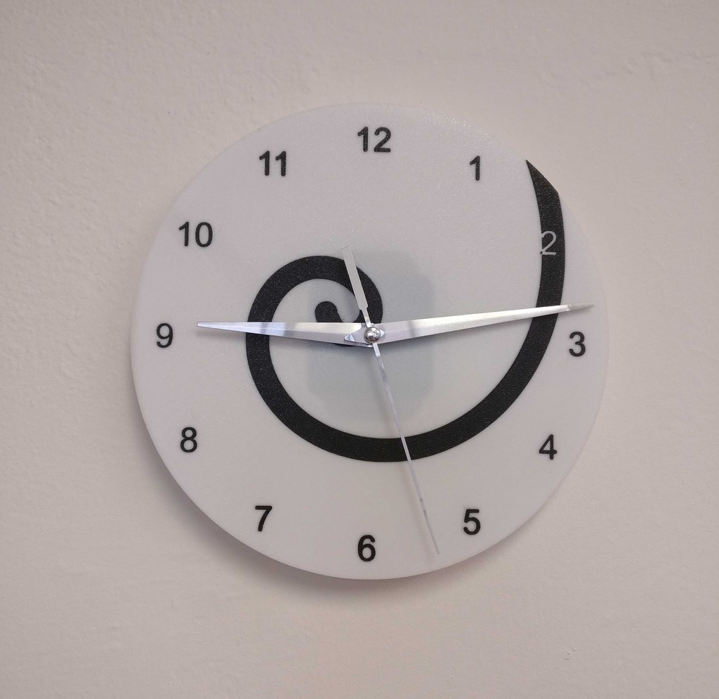 Fibonacci Spiral Clock