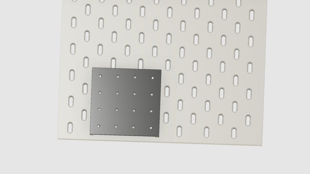 Standard Pegboard to Ikea Skadis adapter board