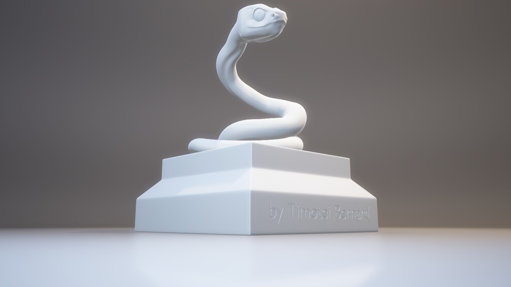 Snake statue (HighPoly)