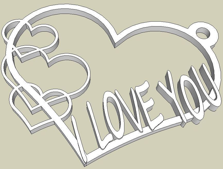 I love you heart earrings or Culone