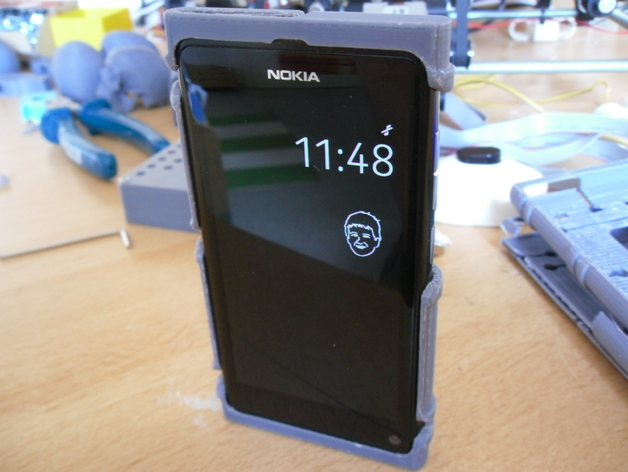 Nokia N9 mockup mobile phone and cases