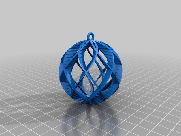 My Customized Spiral Sphere Ornament - Customizer enabled