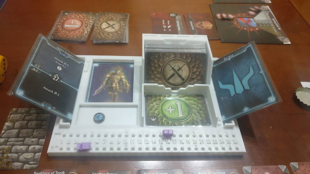Gloomhaven compact dashboard with trackers