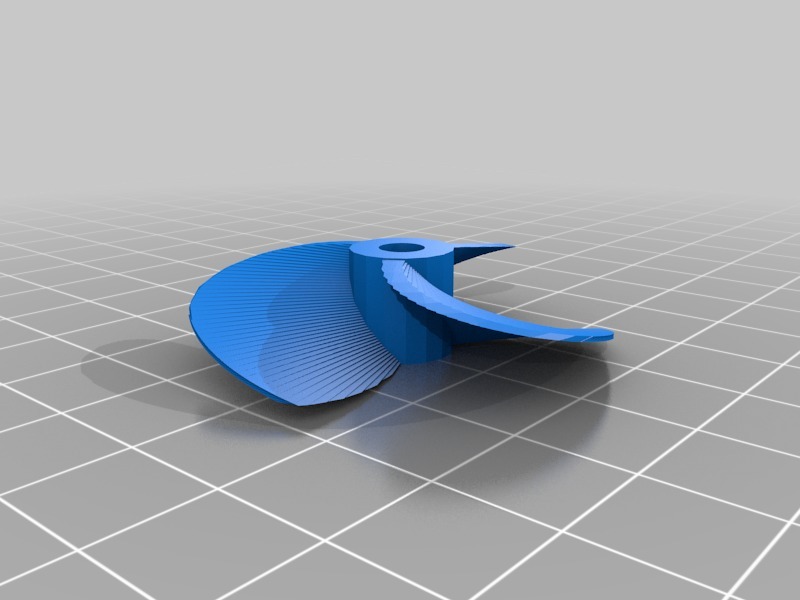 My Customized RC Boat Propeller (, defaults for 40mm, M4 nut)