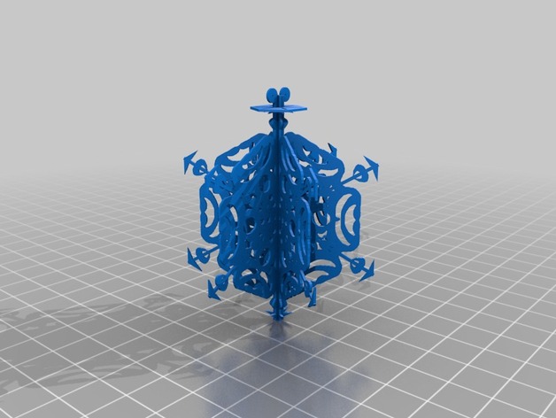 My Customized Cut Paper Snowflake...  3D valittlesmaller