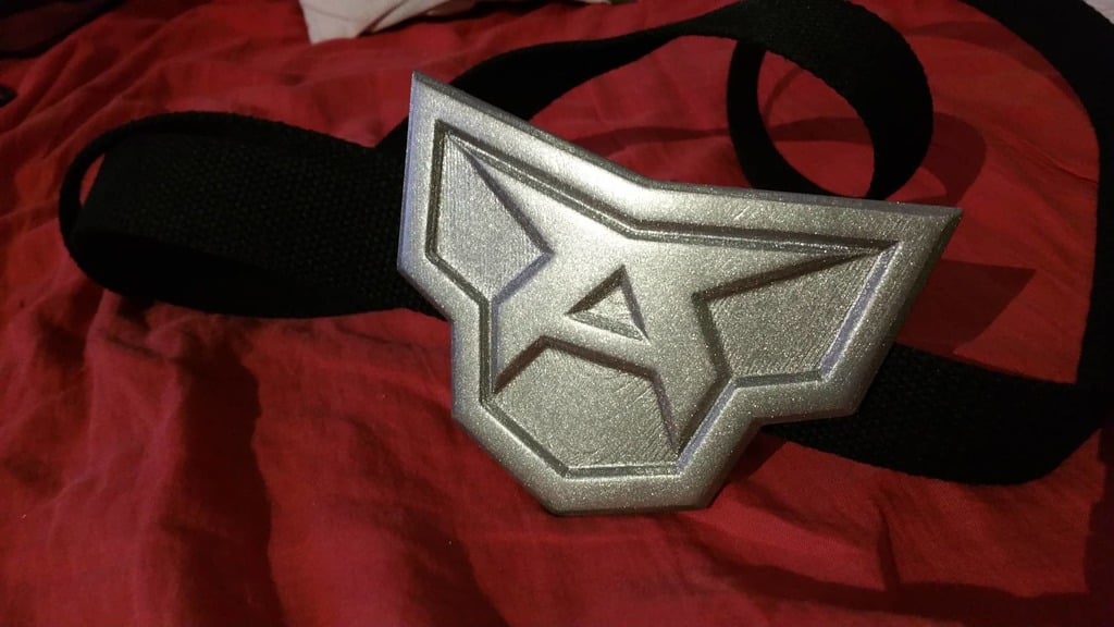 All Might Belt Buckle flat Back