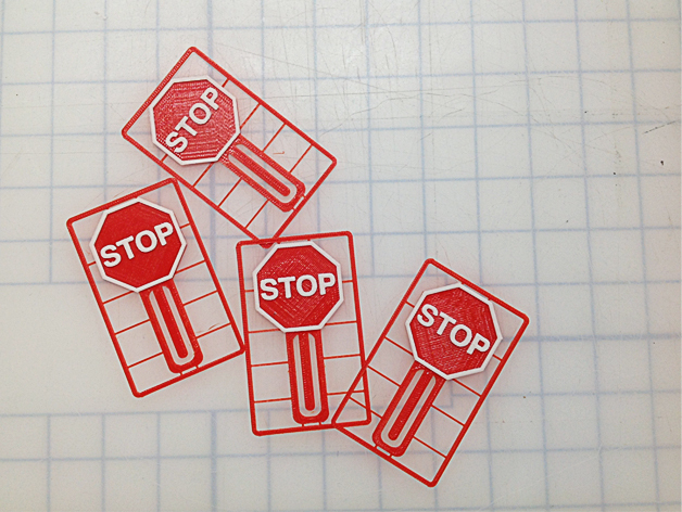 Stop Sign Bookmark Business Card