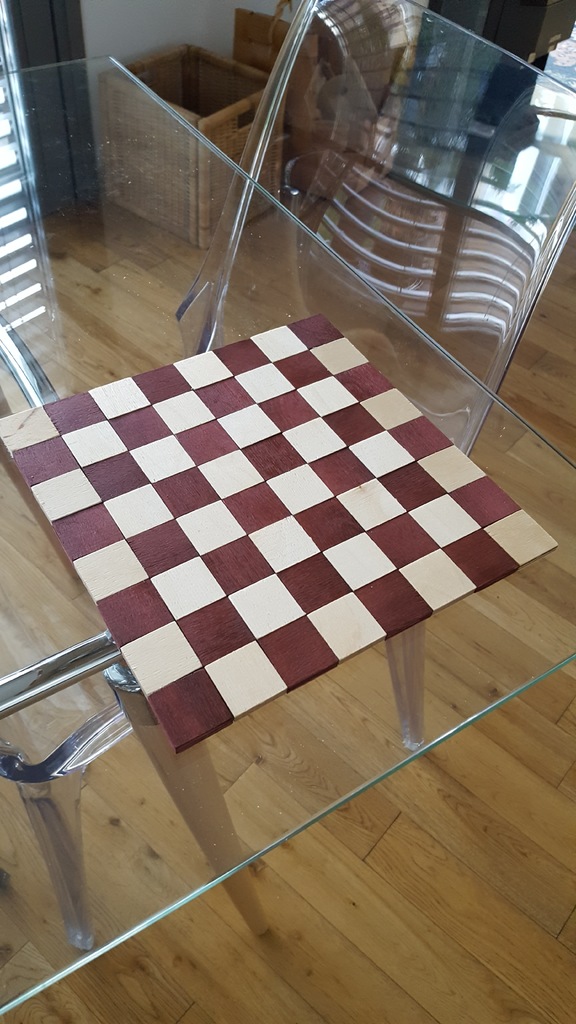 wooden chessboard (CNC)
