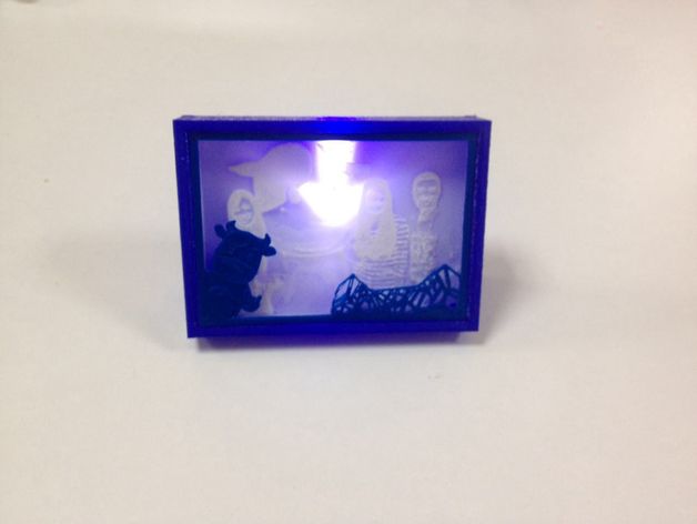 The Photo Frame designed for fitting in Lights behind the picture