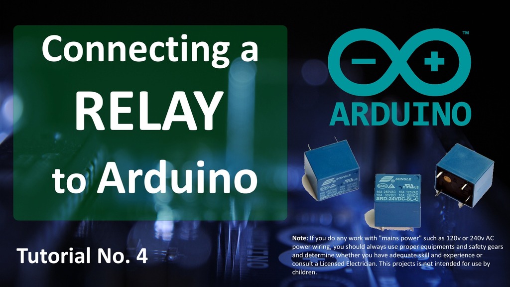 DRIVING A RELAY WITH AN ARDUINO