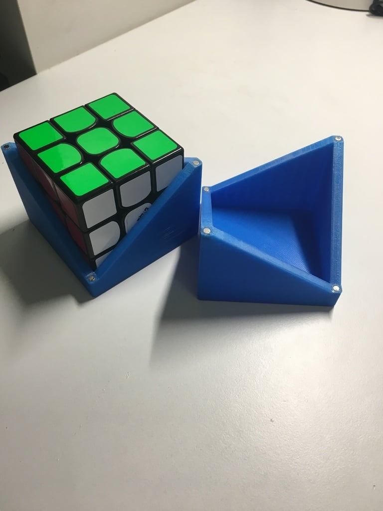 Rubik's cube storage box with magnets