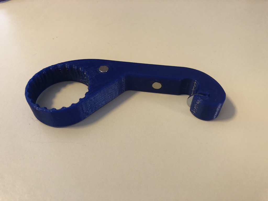 One-Handed Bottle Opener with Twist-Off Gripper (#8 SAE Washer)