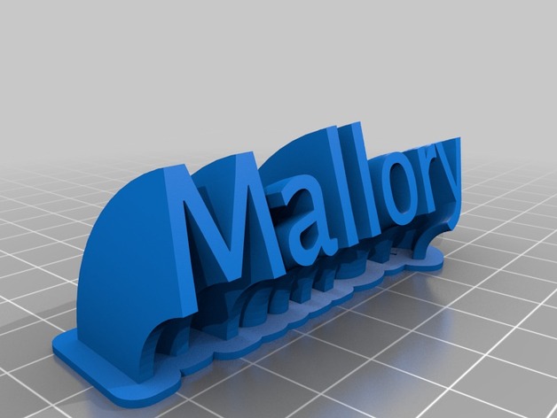 My Customized Sweeping name plate- Mallory