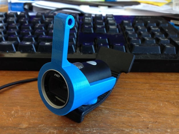 Hinged Webcam Mount for Makerbot 2X (For Lifecam Cinema)