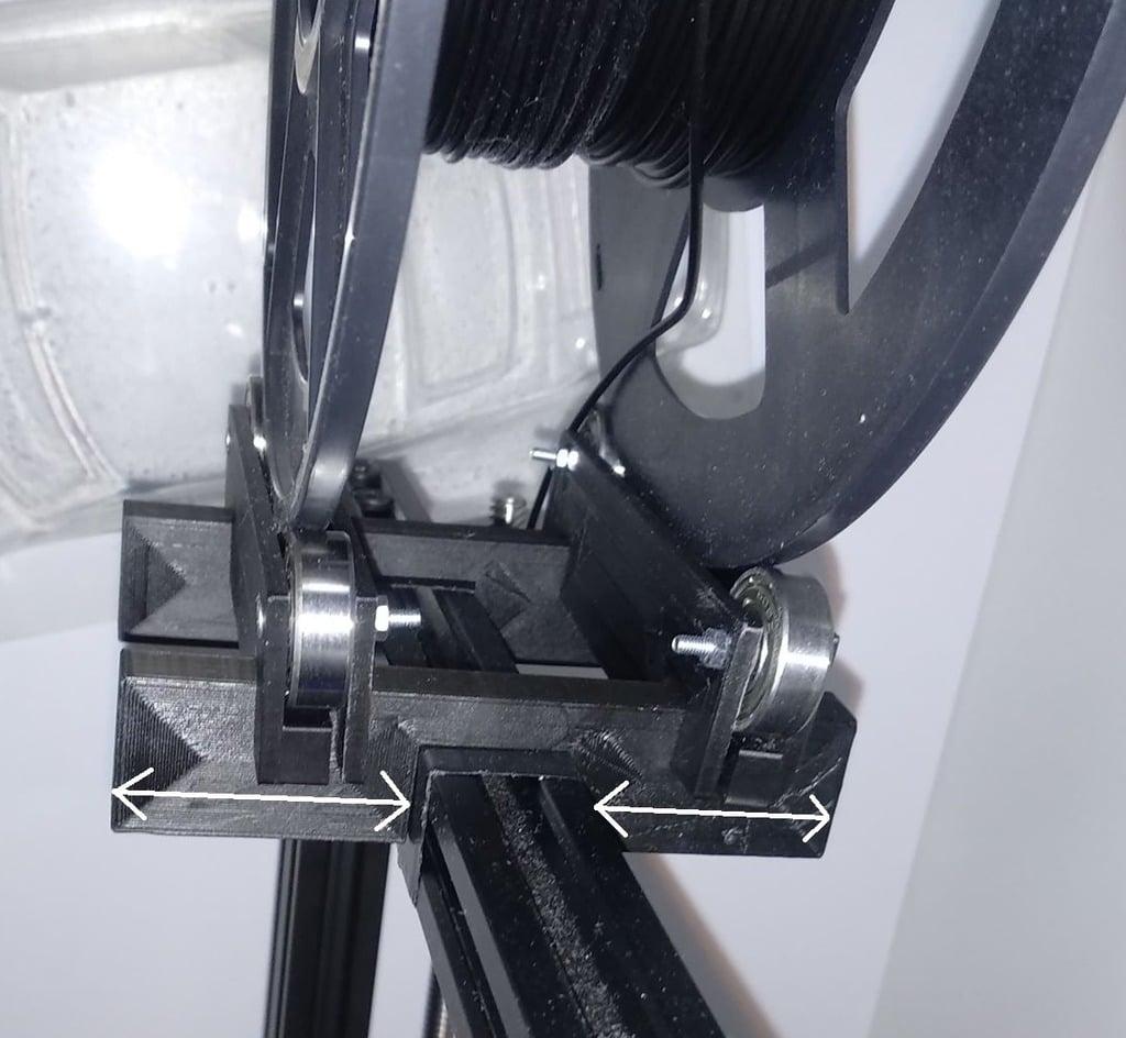 Ender 3 short print spool holder