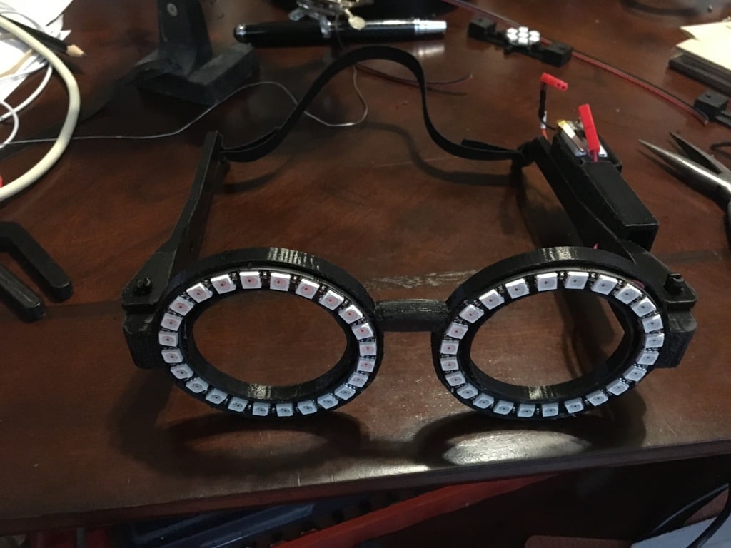 24 LED (2.1") Neopixel Glasses for Arduino nano