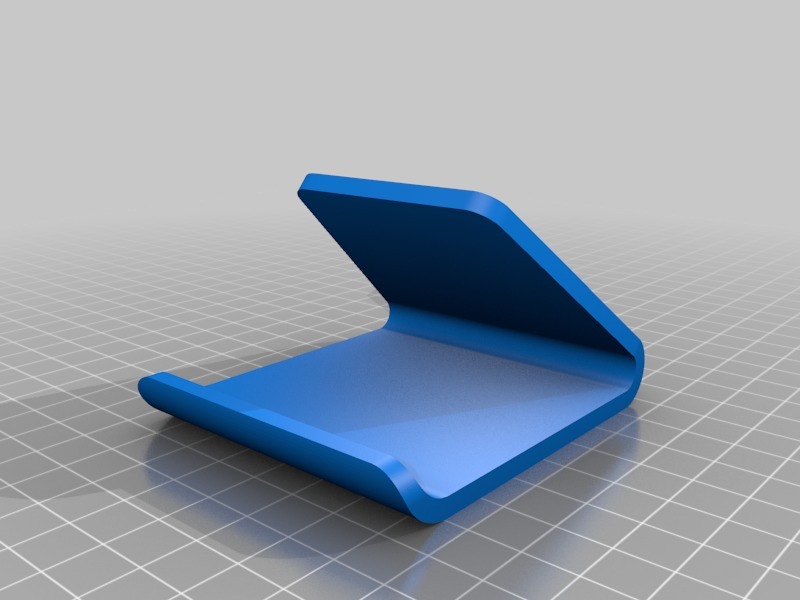 Universal Phone Stand with recessed pads for silicone feet