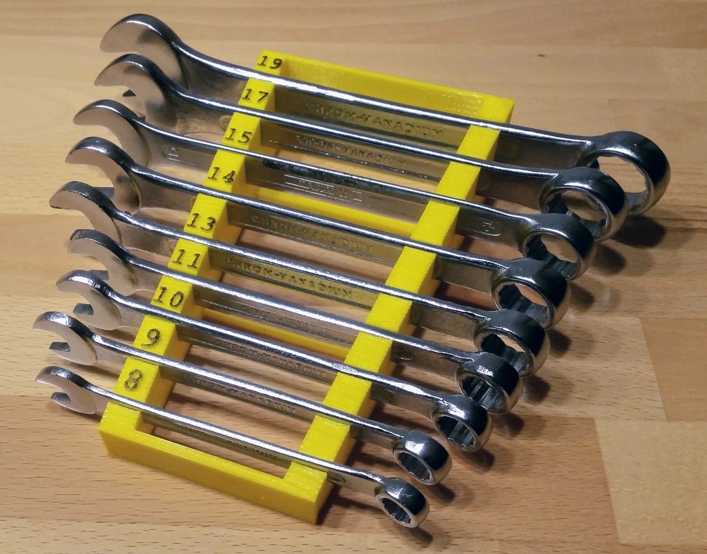 Metric Wrench Rack 8 to 19mm