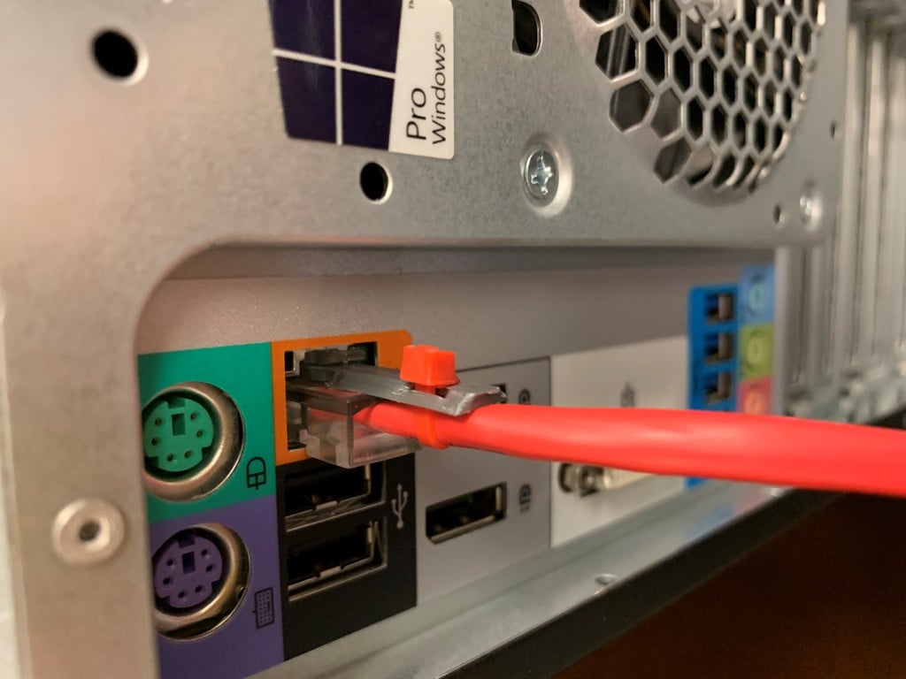 Simple Ethernet Security Lock