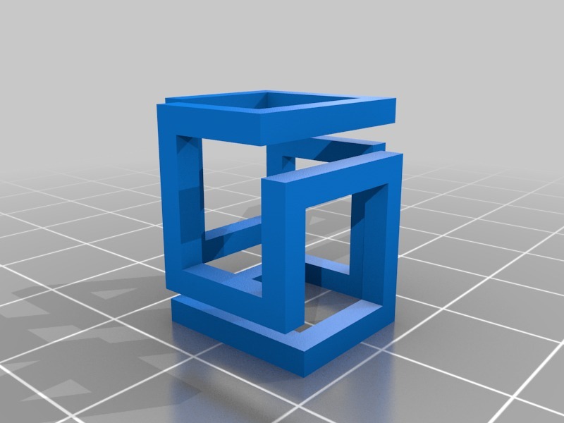 My Customized 3d Cube Perspective Illusion