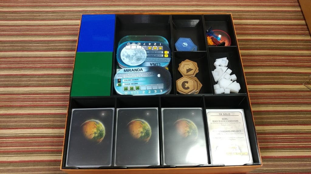Terraforming Mars Organizer for use with BoardGameBoost Arylic Overlays
