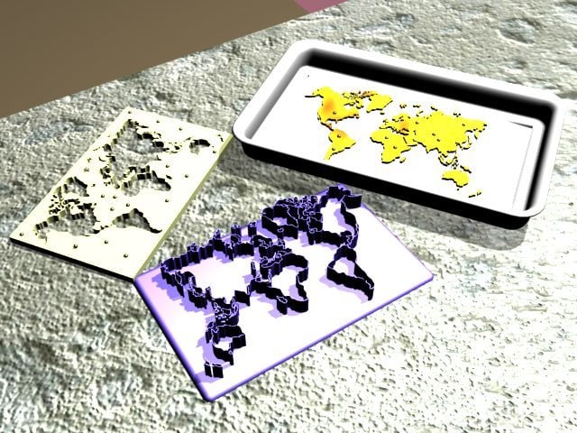 World Map Cookie Cutter [DMcG]