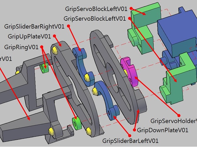 Ver1.0 Robot Arm Gripper (micro servo motor)