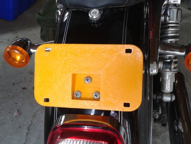 motor cycle license plate
