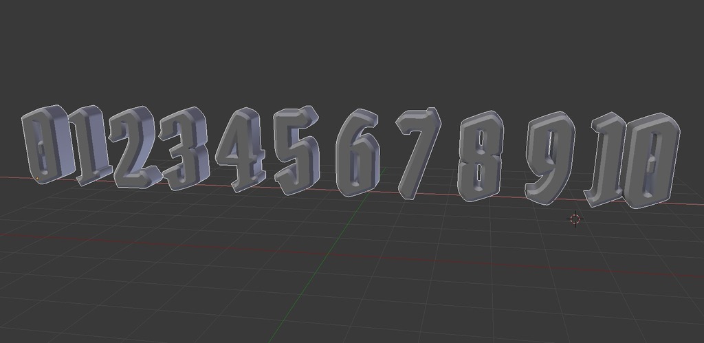 Gloomhaven 3D numbers