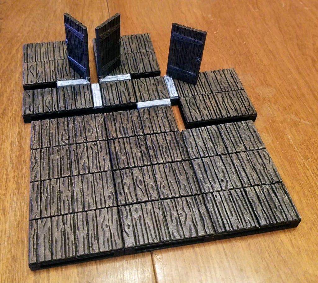 #NoWalls Wood Dungeon Tiles (OpenLock/MagBall)