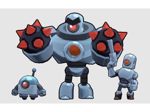 Brawl Stars Roborumble Robots By Ferrumm Thingiverse - brawl stars robot personaggi