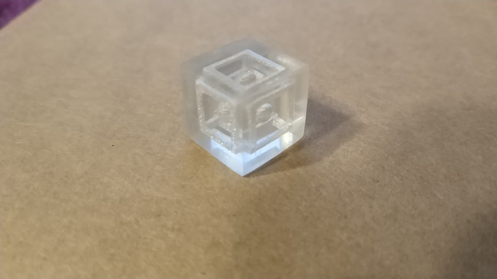 Transparent 3D Print Test - Sphere in a Cage