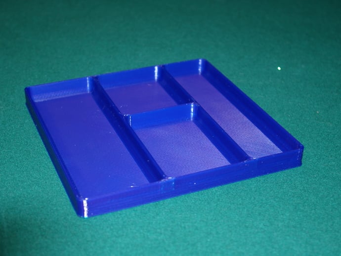 Storage Tray with Four Compartments
