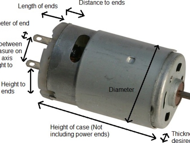 Parametric motor case maker