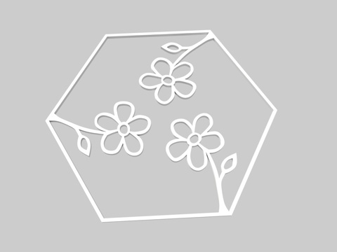 100Hex-outline-Flowers-Remix
