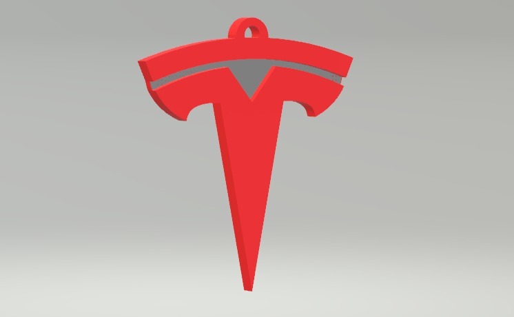 Tesla Motors Keychain