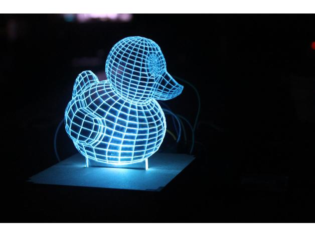 3D led illusie lamp