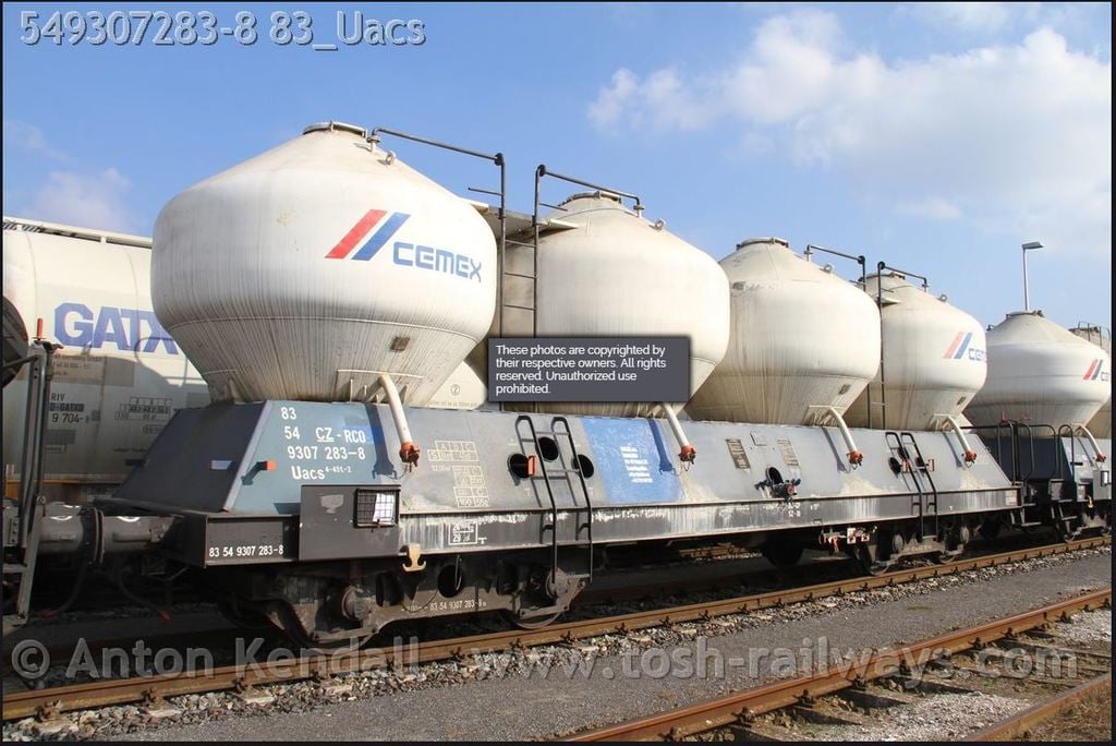 Cement train car - H0 scale (1:87)