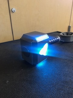 Thor's hammer with LED RGB lights 