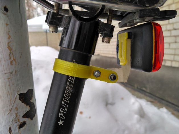 Bycicle tail light holder
