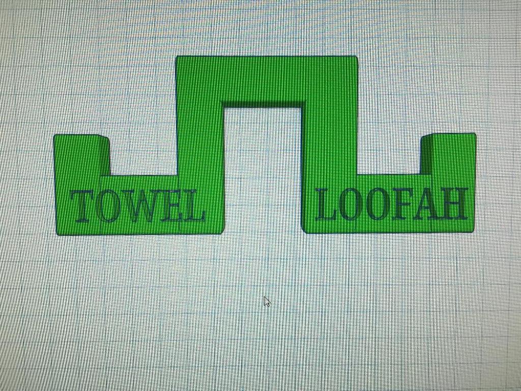 Towel & Loofah holder