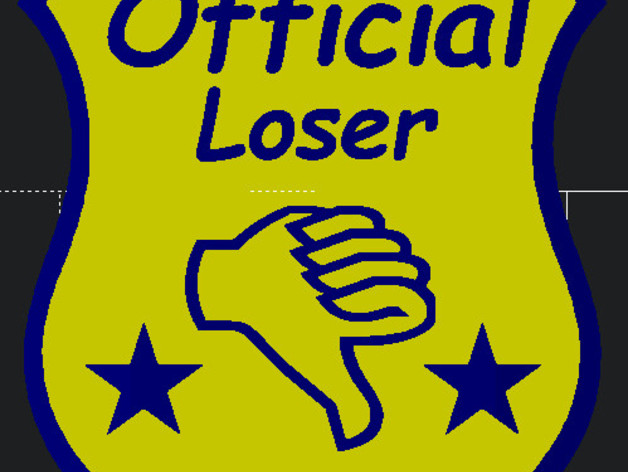 The loser badge..